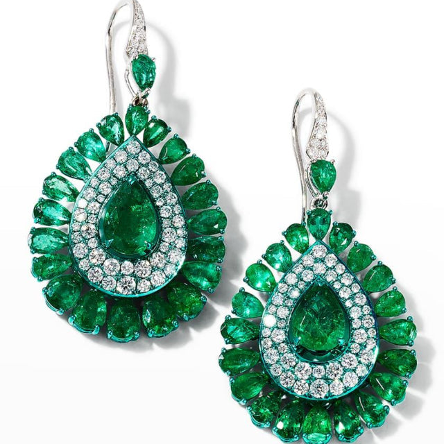 Green earrings