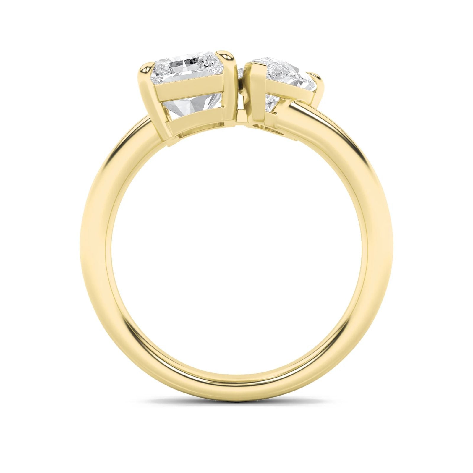 Toi et Moi | Radiant & Pear Lab-Grown Diamond Ring